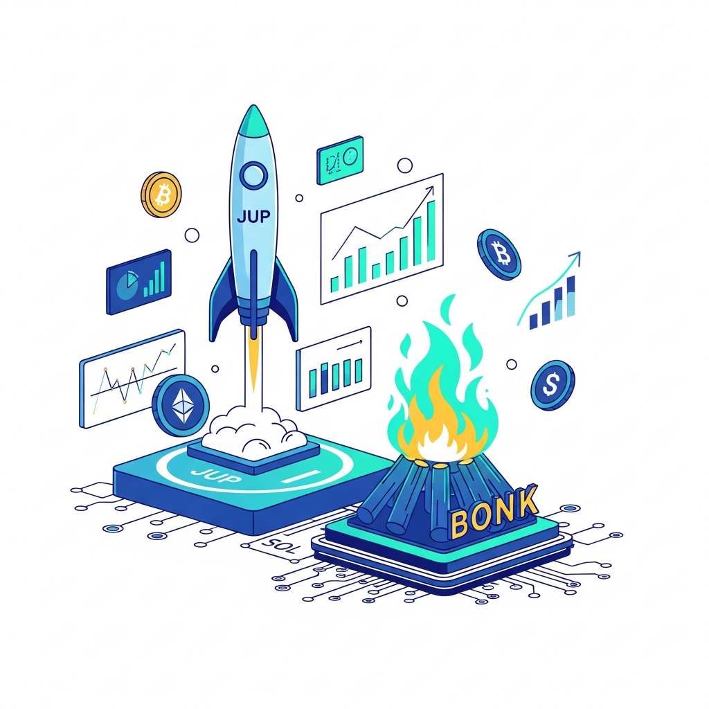 JUP新ローンチパッド始動＆BONK大規模焼却でSOL系再燃