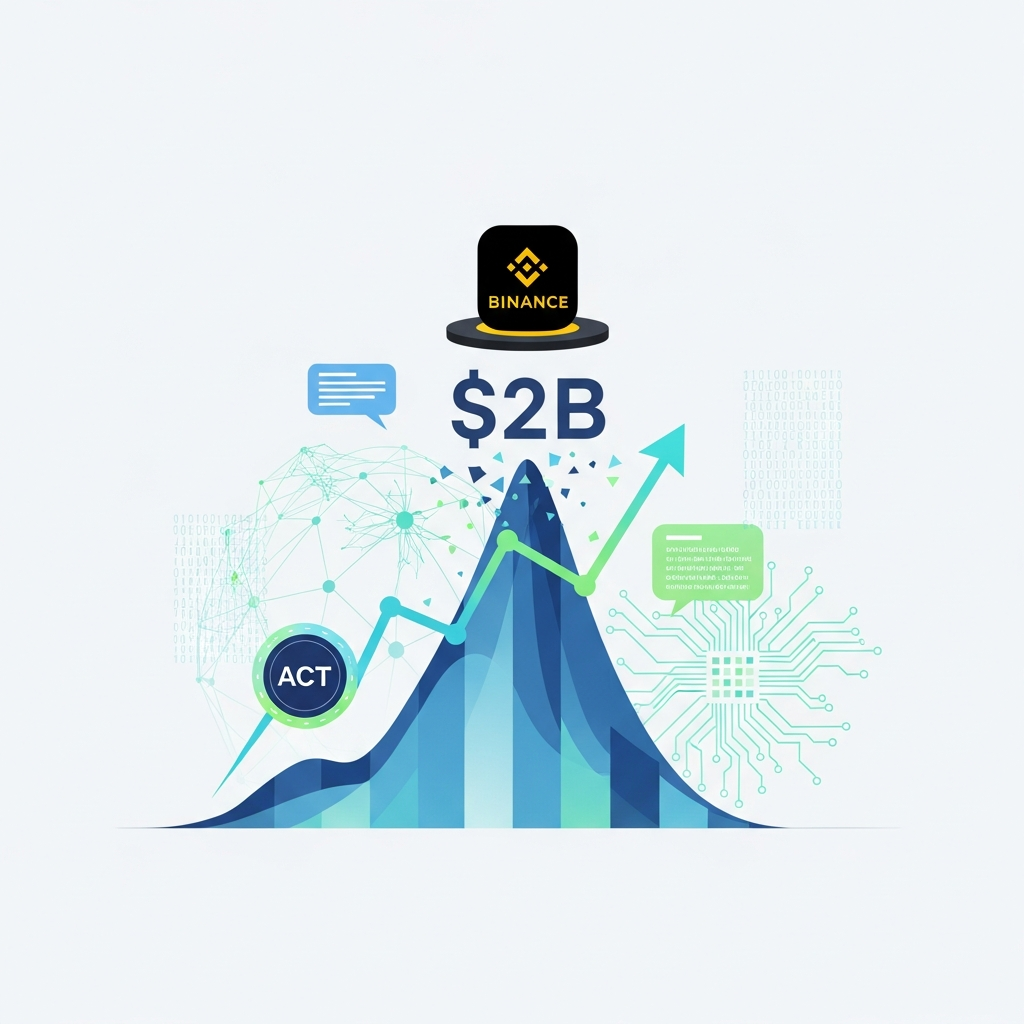 ACTがBinance上場で時価総額$2B突破、AI銘柄への資金流入が加速