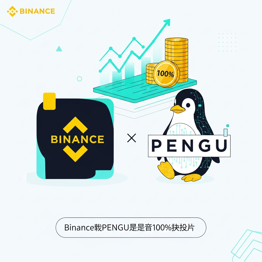Binance、PENGU上場。最大年利100%の報酬開始