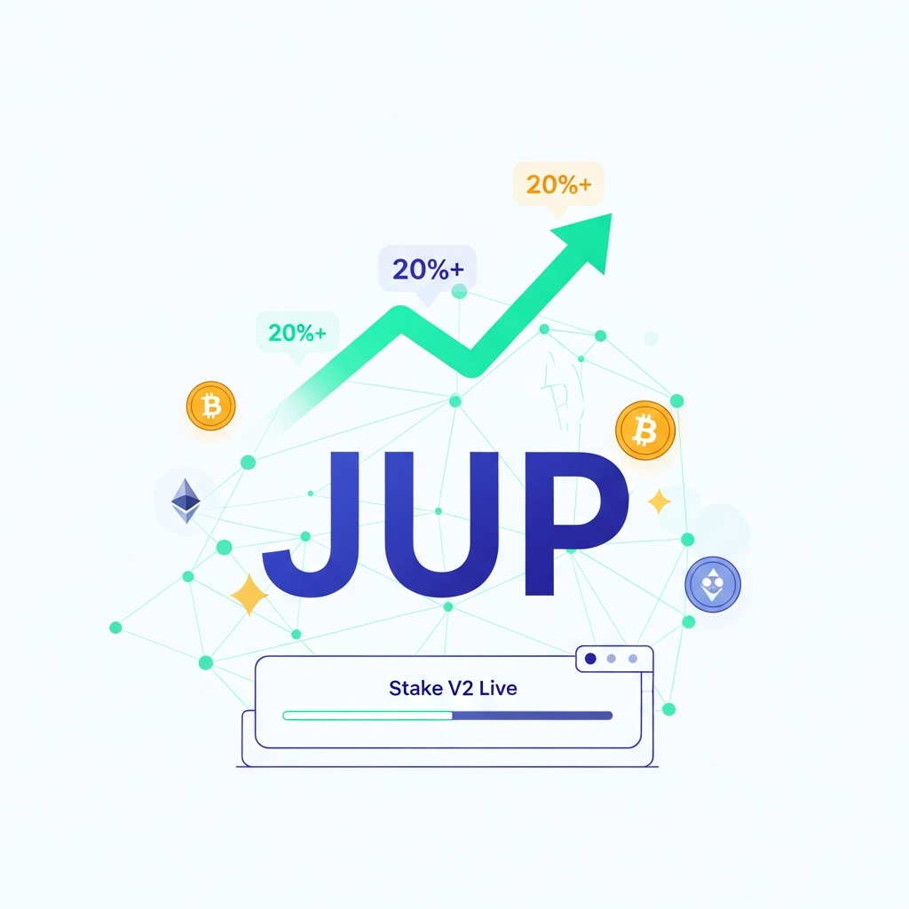 JUP Stake V2始動、報酬20%超で買い注文殺到