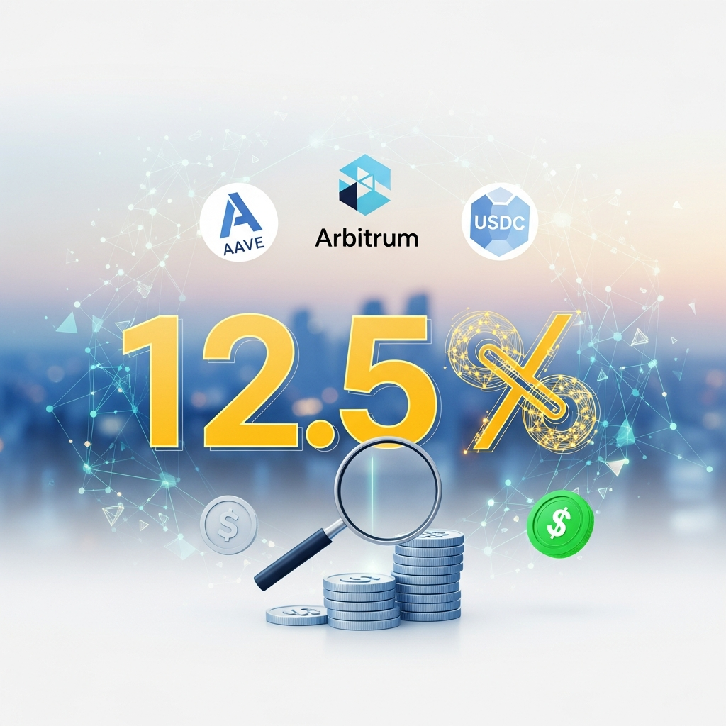 【年利12.5%】Aave V3（Arbitrum）でのUSDCレンディング案件