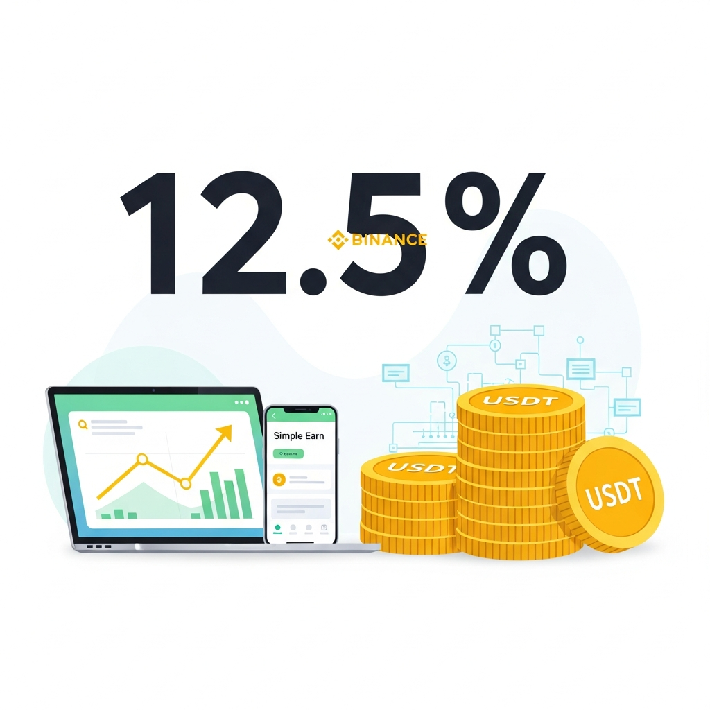 【年利12.5%】Binance Simple EarnでUSDTを手堅く運用