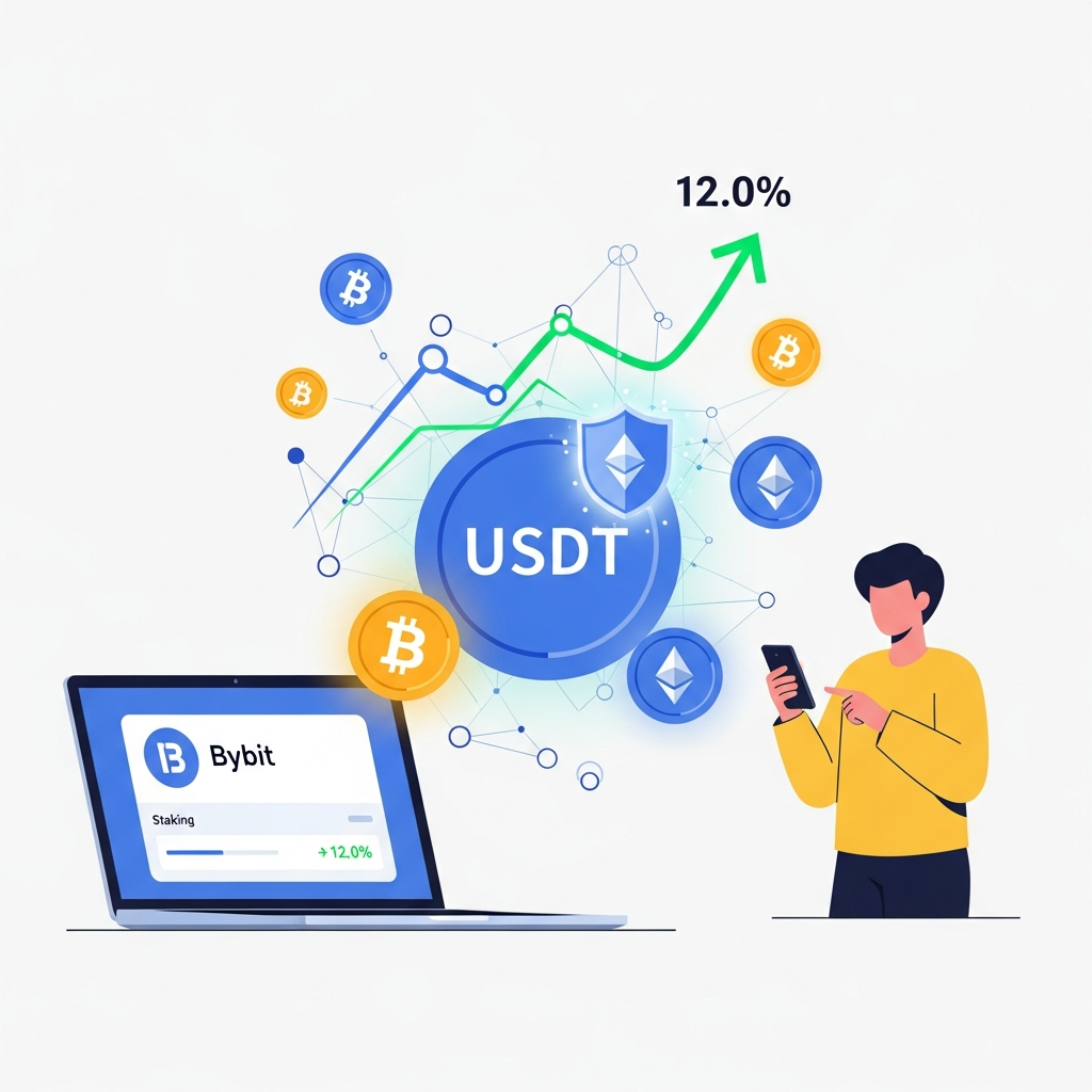 【年利12.0%】Bybit（バイビット）貸付ステーキングでUSDTを堅実に増やす