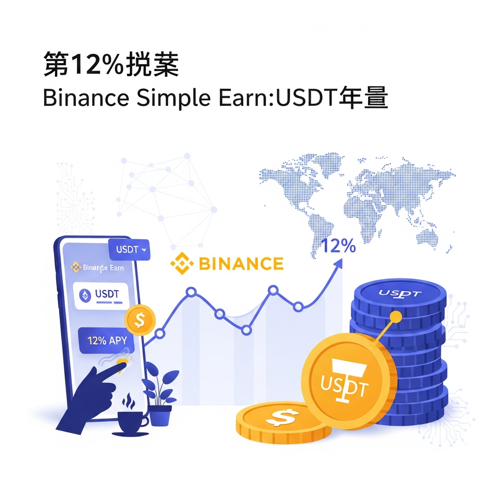 【年利12%】Binance Simple Earn：USDTで手堅く米ドル建て資産を増やす