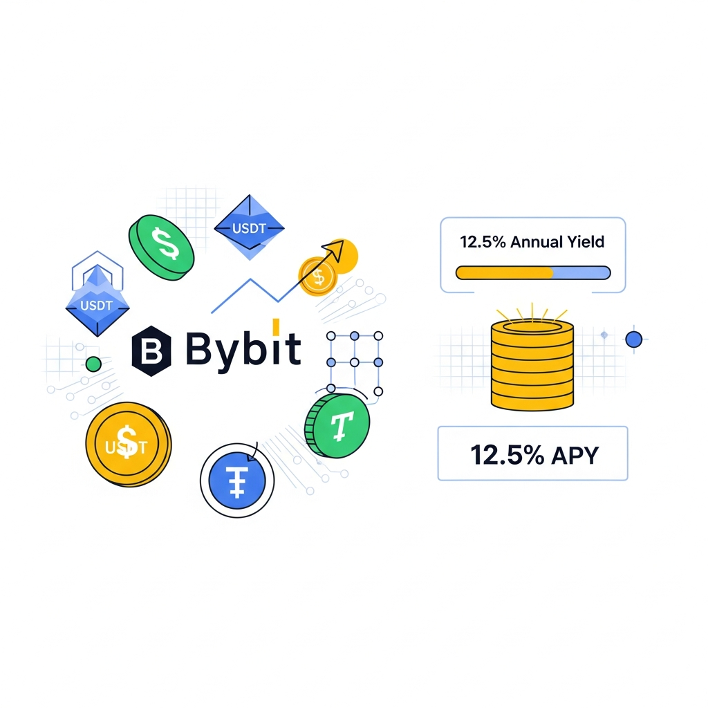 【年利12.5%】Bybit（バイビット）USDT積立ステーキング｜安定資産で手堅く増やす