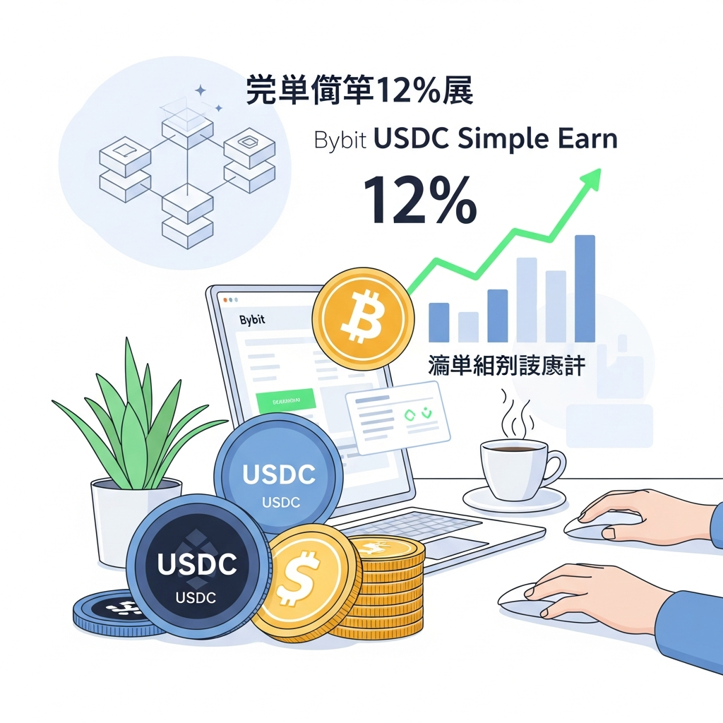 【年利12%】Bybit USDC Simple Earn（フレキシブル運用）で手堅く増やす