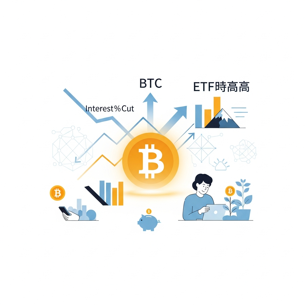 [重要度★5] 米利下げ示唆とETF流入でBTC最高値圏