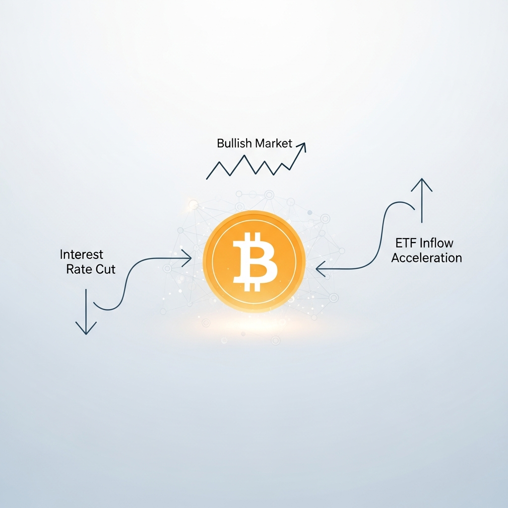 [重要度★5] 米利下げ期待とETF流入加速でBTC強気