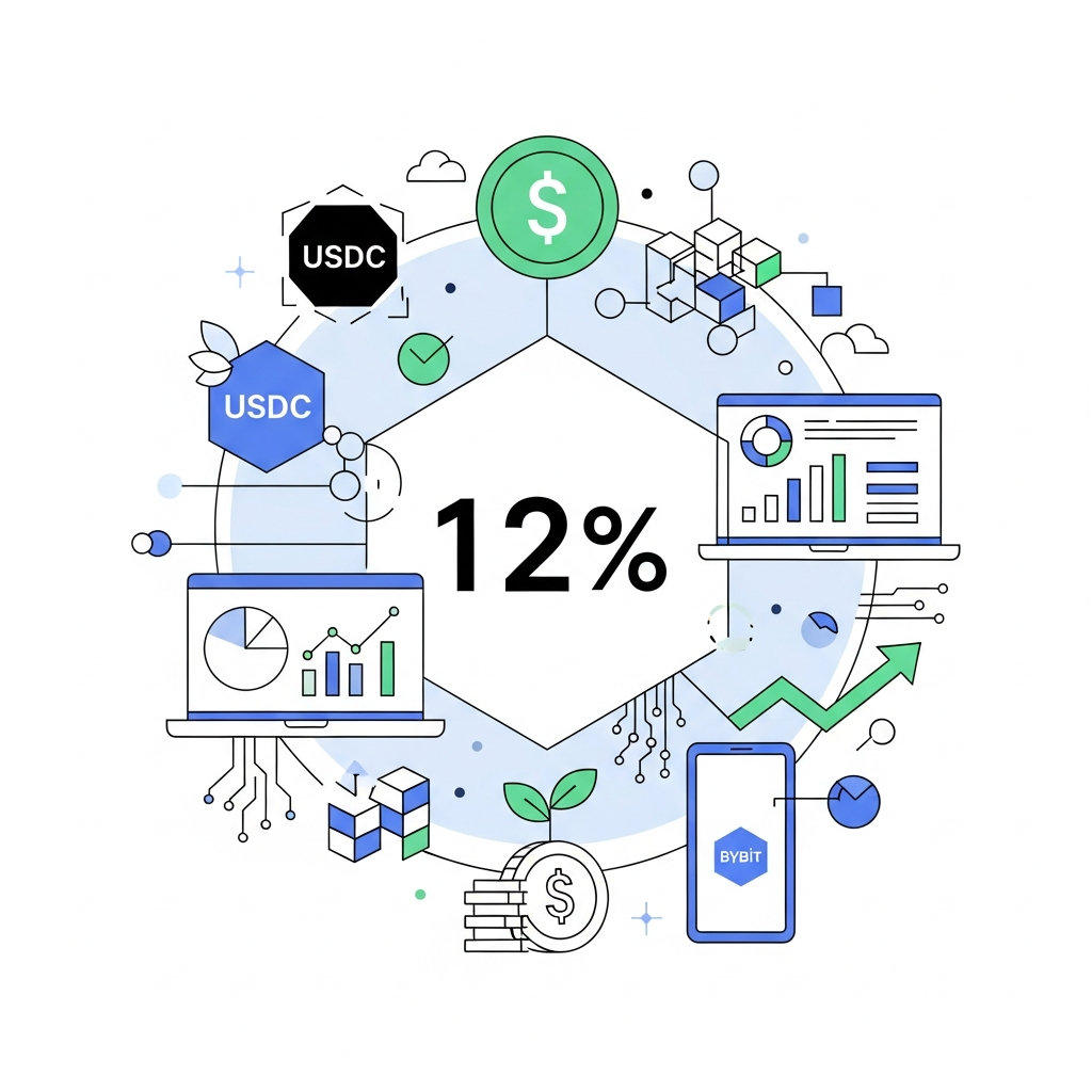 【年利12%】Bybit（バイビット）USDCレンディングで手堅く増やす