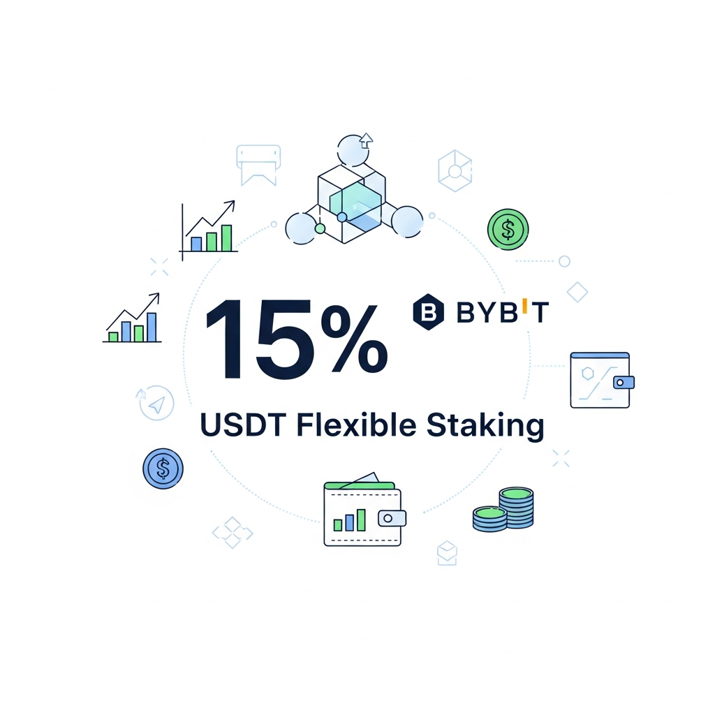 【最大年利15%】Bybit（バイビット）USDTフレキシブルステーキング