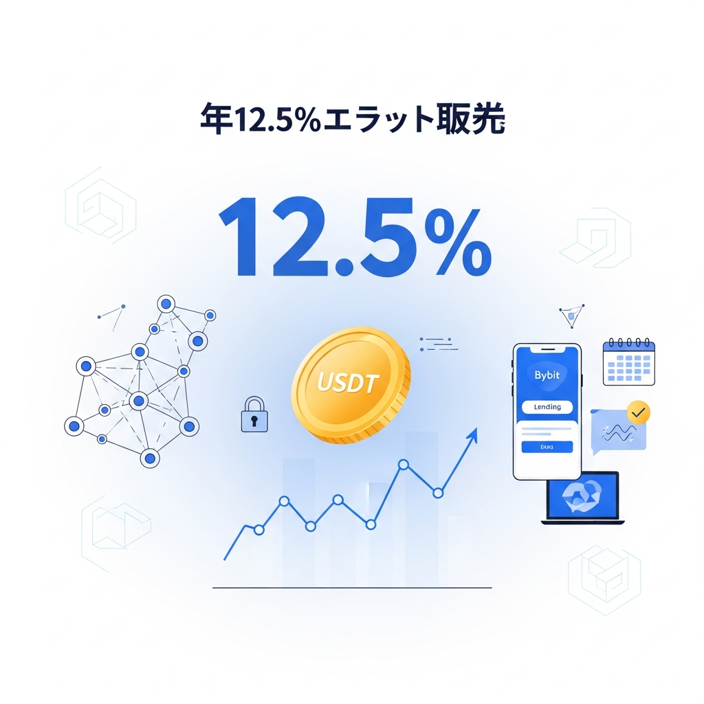 【年利12.5%】Bybit（バイビット）USDTオンチェーン・レンディング運用