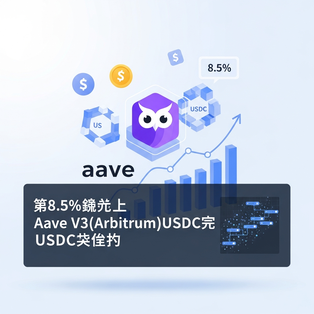 【年利8.5%】Aave V3（Arbitrum）USDC貸付によるドル建て安定運用