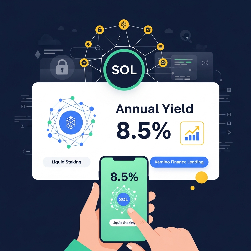 【年利8.5%】Solana (SOL) リキッドステーキング ＋ Kamino Finance 貸付運用