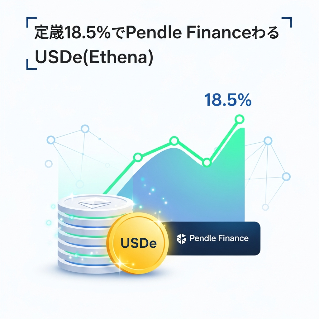 【年利18.5%】Pendle FinanceでUSDe（Ethena）の固定利回り運用のサムネイル