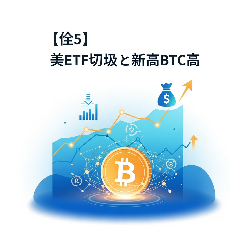 [重要度★5] 米利下げとETF流入でBTC最高値圏へ