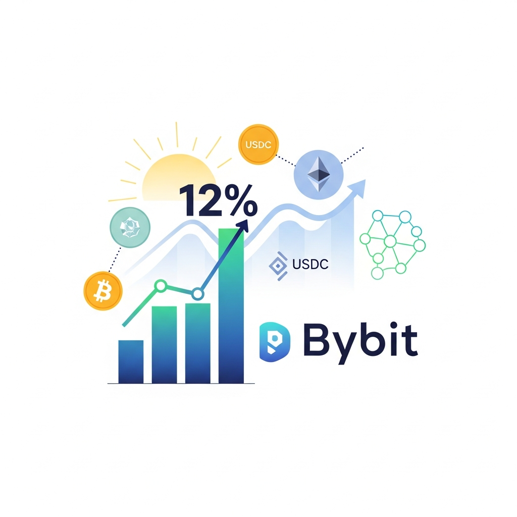 【年利12%】Bybit（バイビット）USDC定期ステーキングで手堅く増やす