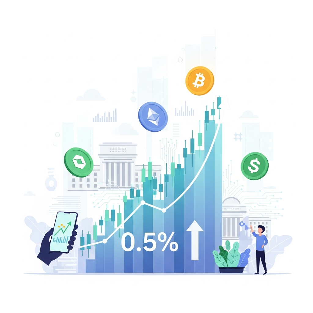 [重要度★5] 米FRBが0.5%の大幅利下げ、仮想通貨市場は全面高