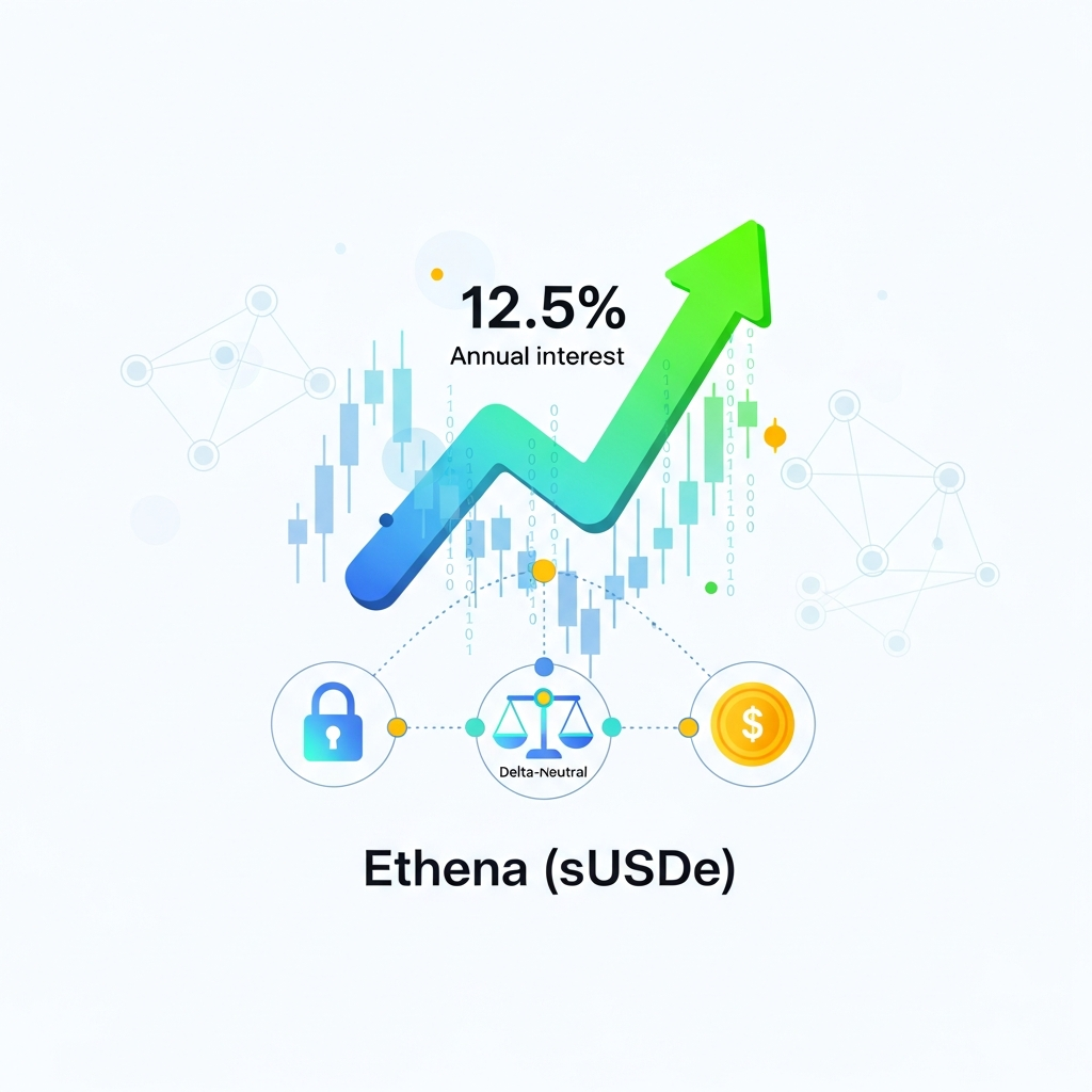 【年利12.5%】Ethena (sUSDe) で安定運用！デルタニュートラル戦略を活用した最新Earn情報