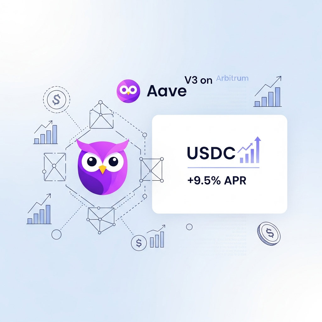 【年利9.5%】Aave V3（Arbitrum）でUSDCを貸し出して安定的に増やす