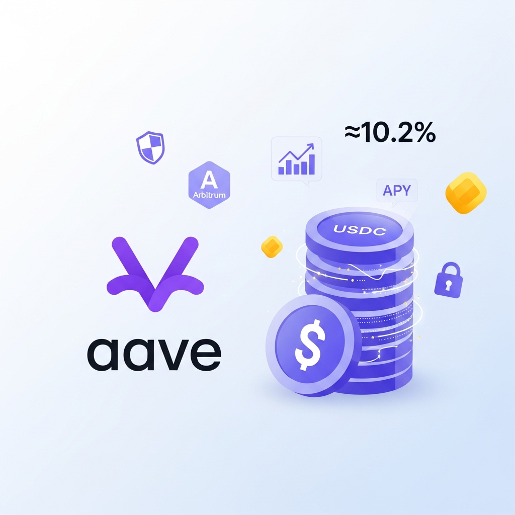 【年利10.2%】Aave V3 (Arbitrum) でUSDCを貸し出す安定運用