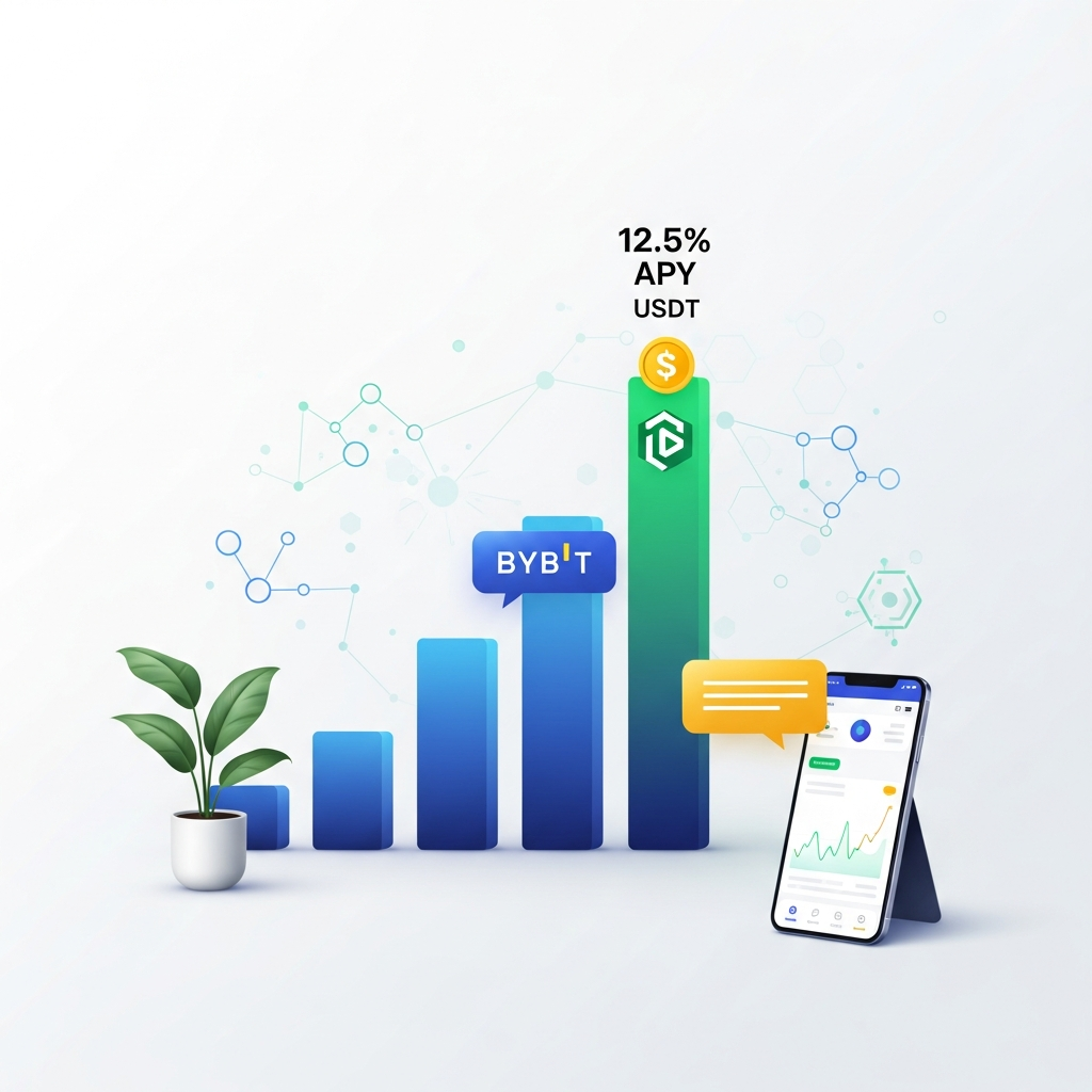 【年利12.5%】Bybit（バイビット）のUSDT積立ステーキングで手堅く増やす