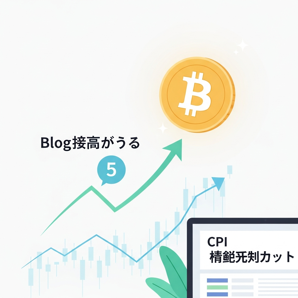 [重要度★5] 米CPI下振れで利下げ期待再燃、BTCは最高値圏へ