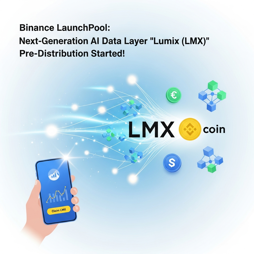 【最速】Binance Launchpool：次世代AIデータレイヤー「Lumix (LMX)」の先行配布が開始！