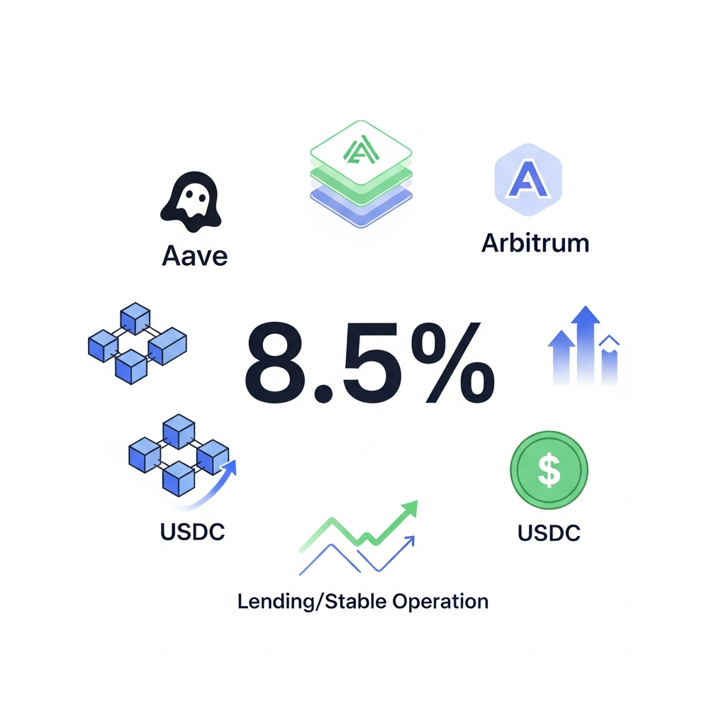 【年利8.5%】Aave V4 × ArbitrumでUSDCを貸し出す安定運用