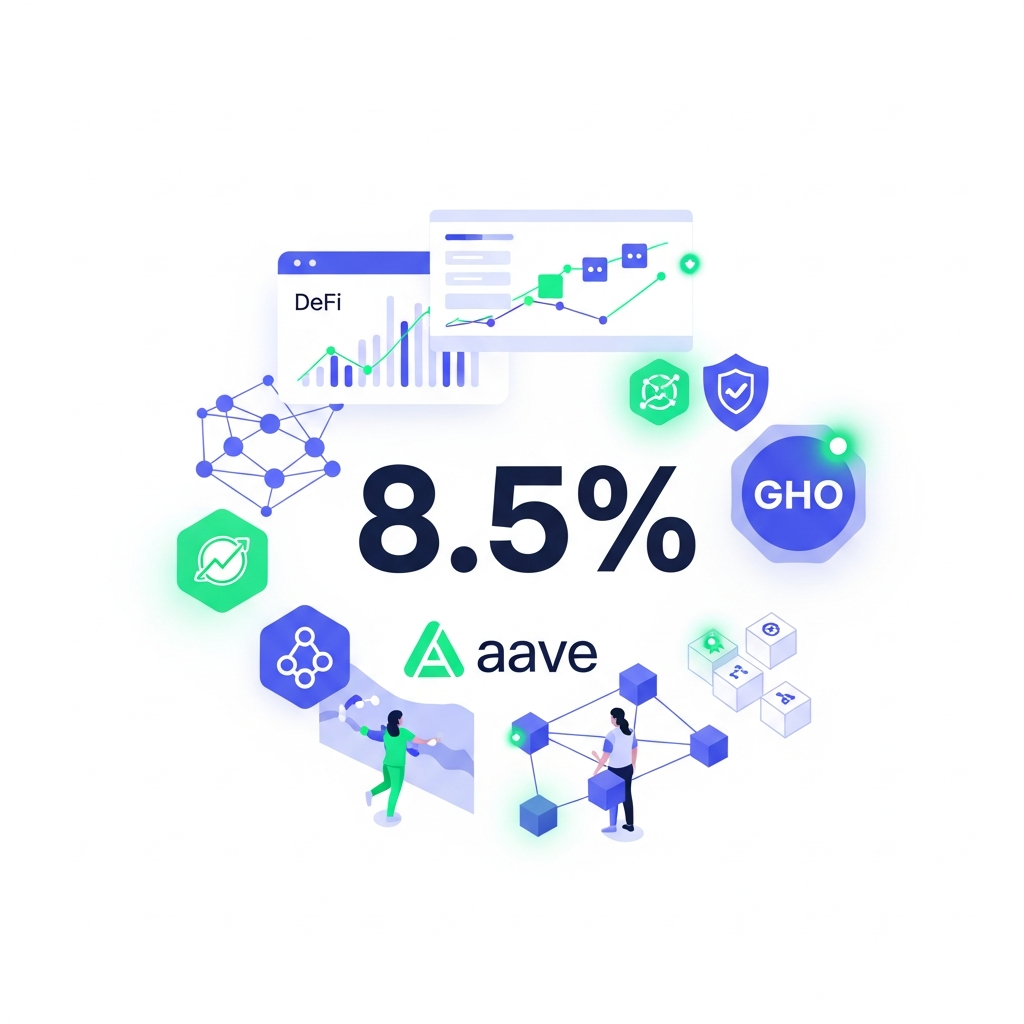 【年利8.5%】Aave V4＋GHOステーキングで実現する次世代の安定利回り運用