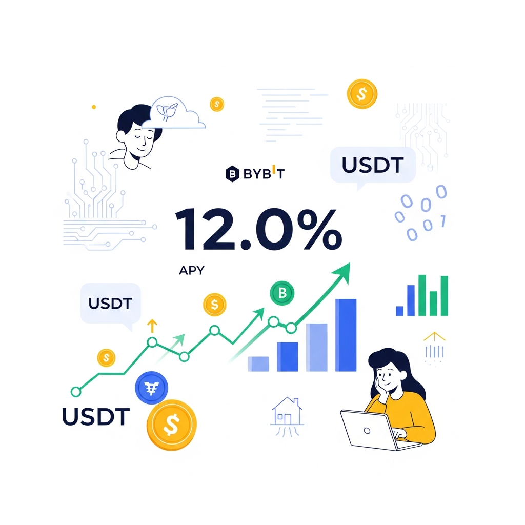 【年利12.0%】Bybit（バイビット）USDT シンプル・アーンで手堅く増やす