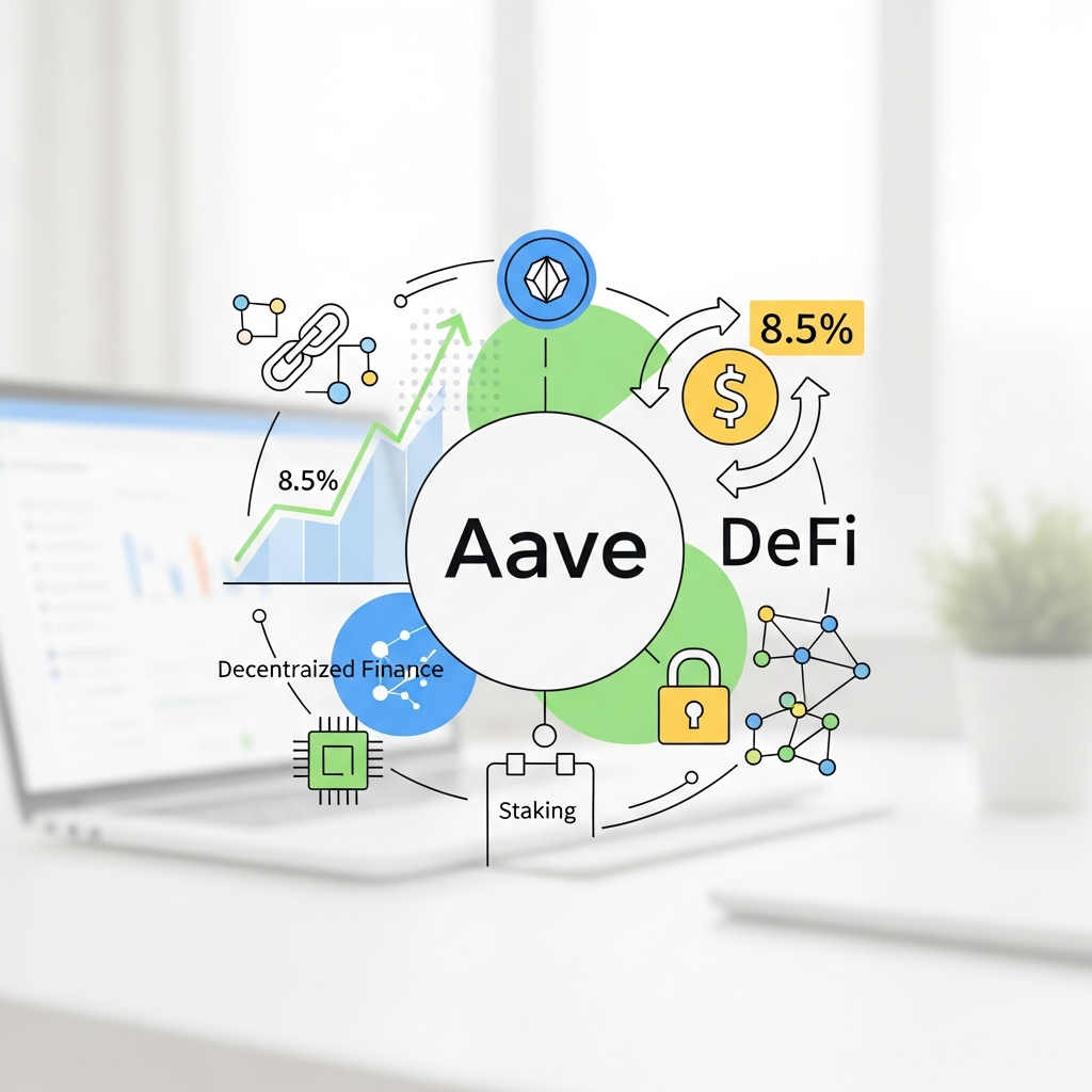 【年利8.5%】Aave V4 + GHOステーキングで安定収益！最新のドル建て運用術