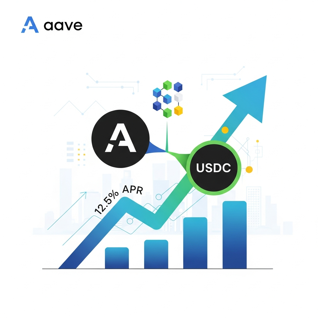 【年利12.5%】Aave V4 × USDC 安定利回り運用：手堅く増やす新基準