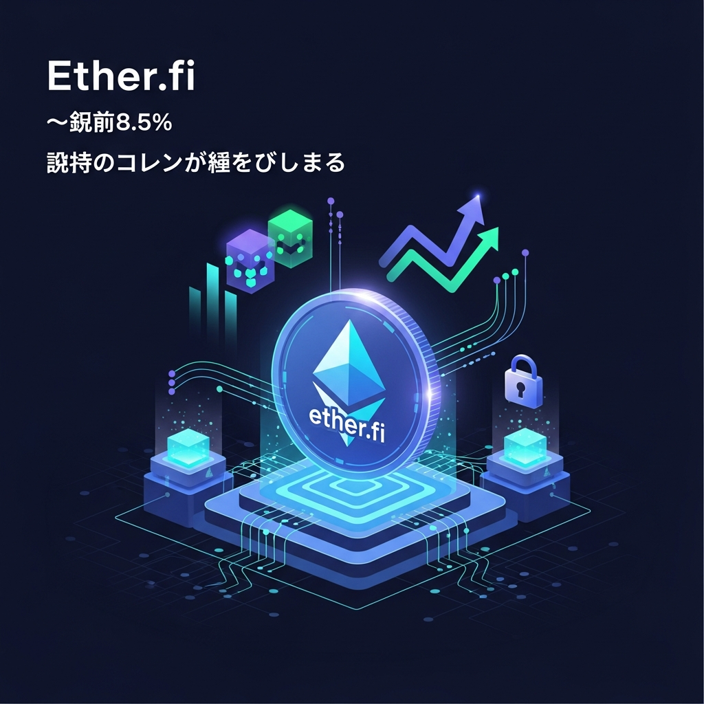 【年利8.5%】Ether.fi（イーサファイ）でETHを運用！ステーキング×リステーキングで効率最大化