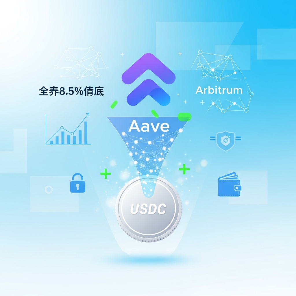 【年利8.5%】Aave V4（Arbitrum）を活用したUSDC安定レンディング
