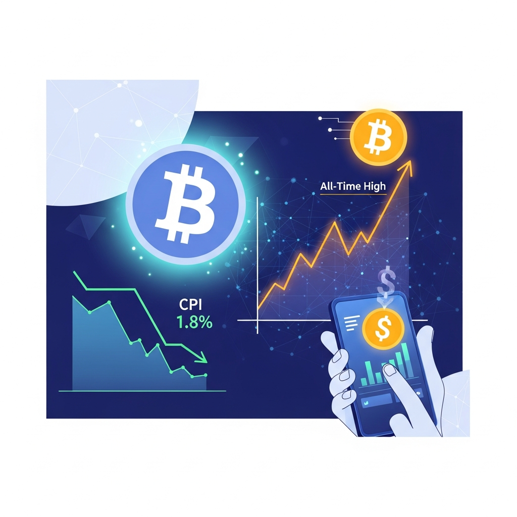 [重要度★5] 米CPIが1.8%に低下、BTCは過去最高値へ