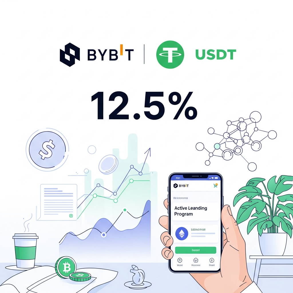 【年利12.5%】Bybit（バイビット）のUSDT貸付で手堅く増やす資産運用プラン