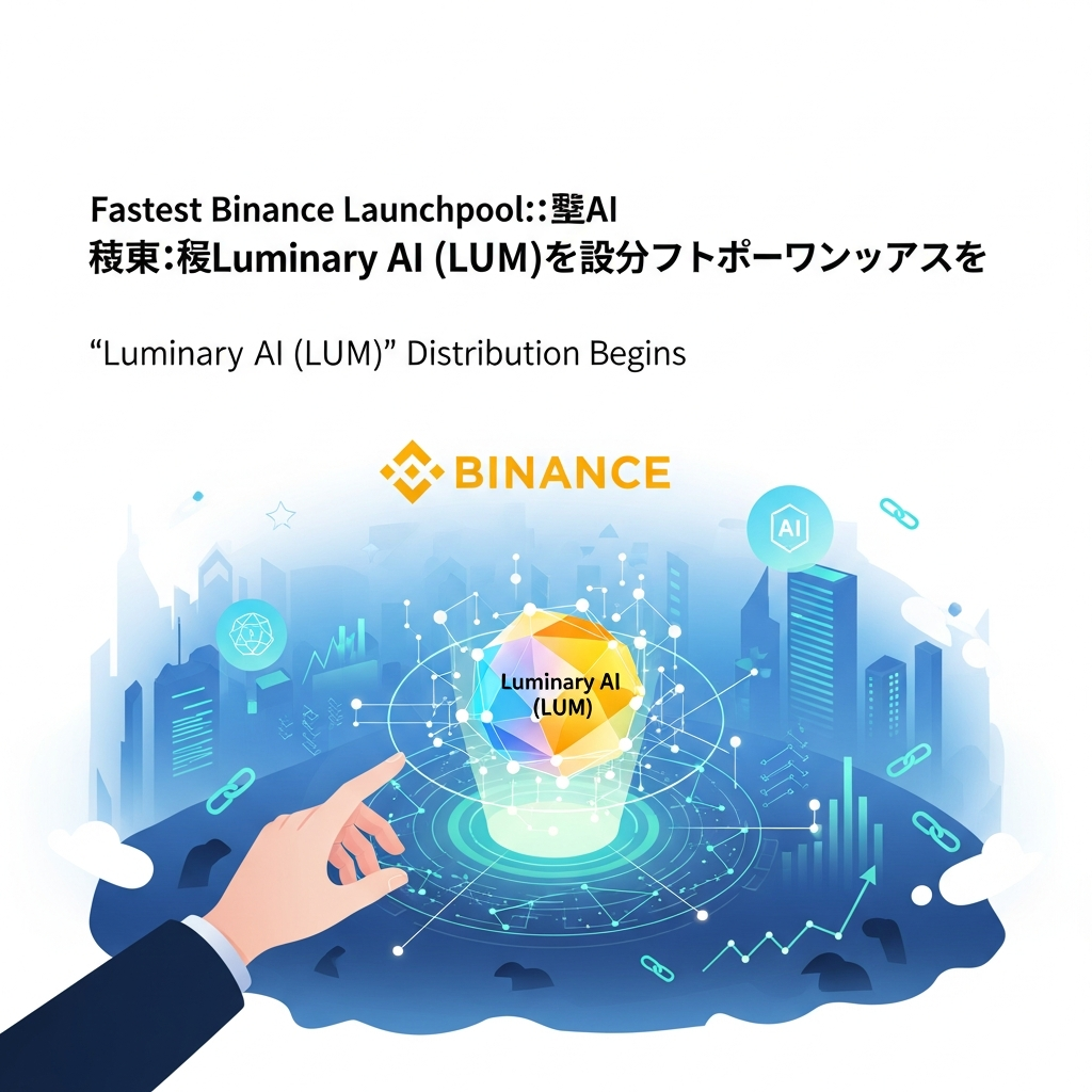 【最速】Binanceローンチプール：次世代AI銘柄「Luminary AI (LUM)」の配布開始のサムネイル