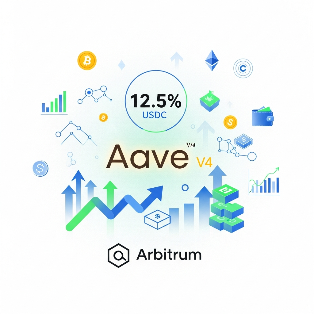 【年利12.5%】Aave V4（Arbitrum）USDC貸出運用