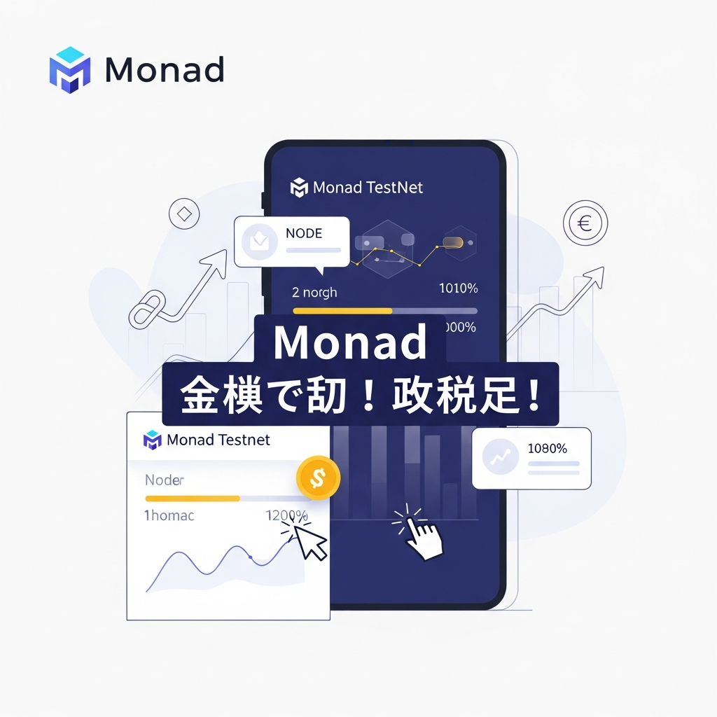 【完全無料】Monad（モナド）テストネット最終章！数千ドルの給付金を狙う最短タスク